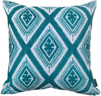 Meze Teal Waterproof Outdoor Cushions for Patio Garden Bench Sofa Living Room or Bedroom High-Quality Hollow-Fibre Filled Polyester by OLIVIA ROCCO 43 x 43 cm / MEZE TEAL Cushions