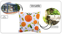 Summer Fruit Design Waterproof Outdoor Cushions for Patio Garden Bench Sofa Bed Durable Polyester Filled Comfort by OLIVIA ROCCO 43 x 43 cm / SUMMER FRUITS Cushions