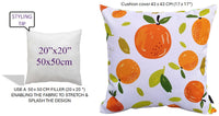 Summer Fruit Design Waterproof Outdoor Cushions for Patio Garden Bench Sofa Bed Durable Polyester Filled Comfort by OLIVIA ROCCO 43 x 43 cm / SUMMER FRUITS Cushions