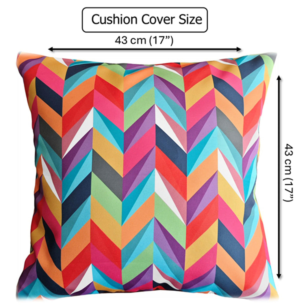 Waterproof Breathable California Multi Hollowfibre Filled Cushions 43x43cm for Outdoor Garden Bench Sofa or Indoor Use by OLIVIA ROCCO 43x43cm / CALIFORNIA MULTI Cushions