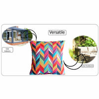 Waterproof Breathable California Multi Hollowfibre Filled Cushions 43x43cm for Outdoor Garden Bench Sofa or Indoor Use by OLIVIA ROCCO 43x43cm / CALIFORNIA MULTI Cushions