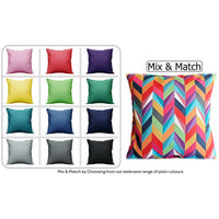 Waterproof Breathable California Multi Hollowfibre Filled Cushions 43x43cm for Outdoor Garden Bench Sofa or Indoor Use by OLIVIA ROCCO 43x43cm / CALIFORNIA MULTI Cushions