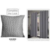 Paris Cushion Covers 2 Pack Modern Grey Decorative Square Scatter Cushions with Invisible Zipper for Sofa & Bed by OLIVIA ROCCO 43x43cm / GREY Cushions