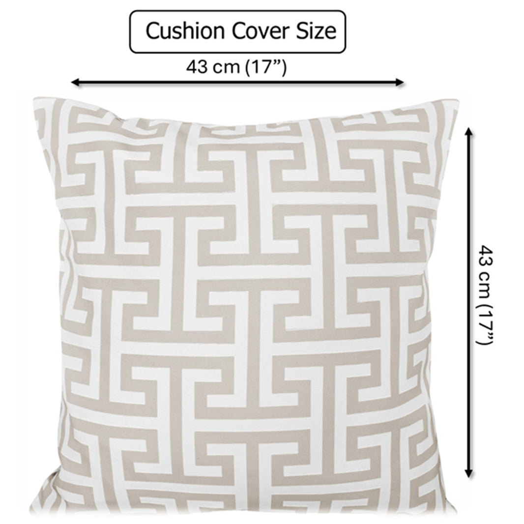 Waterproof Breathable Milano Natural Hollowfibre Filled Cushions 43x43cm for Outdoor Garden Bench Sofa or Indoor Use by OLIVIA ROCCO 43x43cm / MILANO NATURAL Cushions
