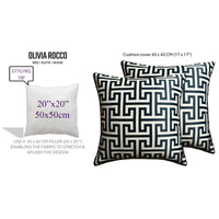 Milano Black 2 Pack Scatter Cushion Covers Soft Touch Decorative Throw Pillows with Hidden Zipper for Sofa or Bed by OLIVIA ROCCO 43x43cm / MILANO Cushions