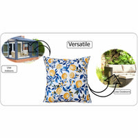 Amalfi Waterproof Cushion Covers 43 x 43 cm Reversible Breathable Decorative Cover for Indoor & Outdoor Use Patio Garden Sofa Bed Chair by OLIVIA ROCCO AMALFI / 43 x 43 cm Cushions