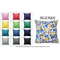Amalfi Waterproof Cushion Covers 43 x 43 cm Reversible Breathable Decorative Cover for Indoor & Outdoor Use Patio Garden Sofa Bed Chair by OLIVIA ROCCO AMALFI / 43 x 43 cm Cushions