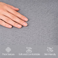OLIVIA ROCCO 2 Pack Linen Scatter Cushion Covers Plain Square Pillow Cases with Hidden Zip for Sofa Bed Home Decor Curtain