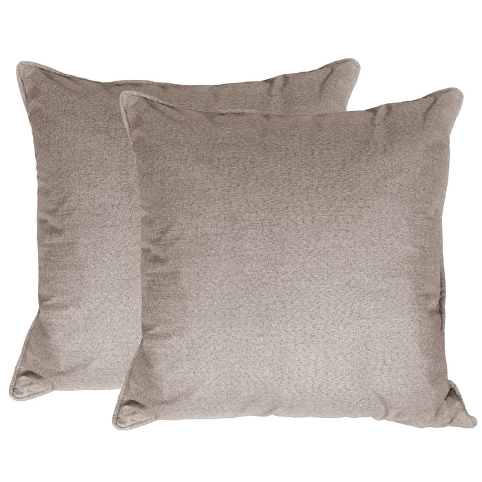 OLIVIA ROCCO 2 Pack Linen Scatter Cushion Covers Plain Square Pillow Cases with Hidden Zip for Sofa Bed Home Decor NATURAL / 2 PACK Curtain