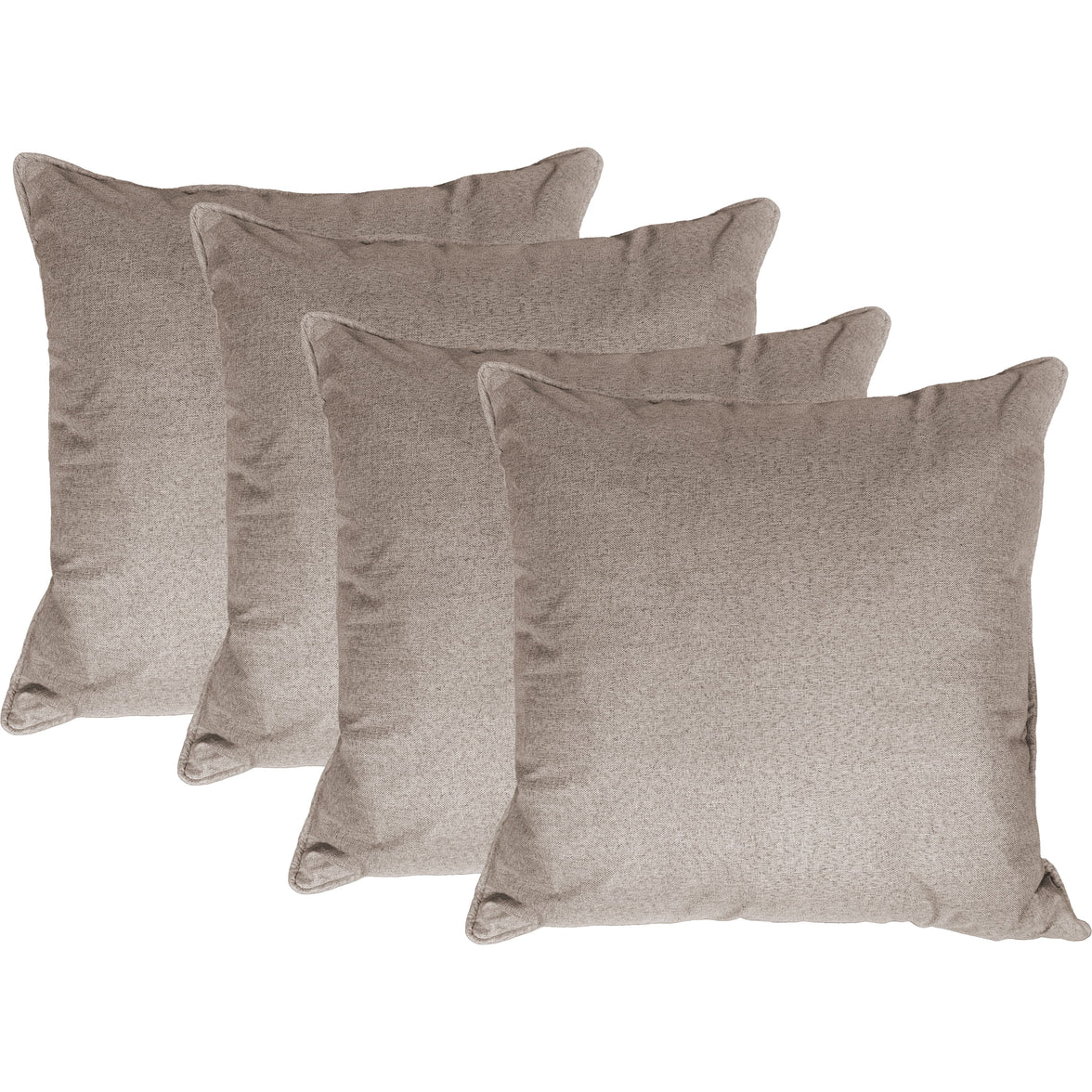 OLIVIA ROCCO 2 Pack Linen Scatter Cushion Covers Plain Square Pillow Cases with Hidden Zip for Sofa Bed Home Decor NATURAL / 4 PACK Curtain