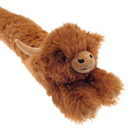 Draught Excluder Highland Cow Design Fabric Fleece Draft Door Stopper Jumbo Size HIGHLAND COW Draught Excluder