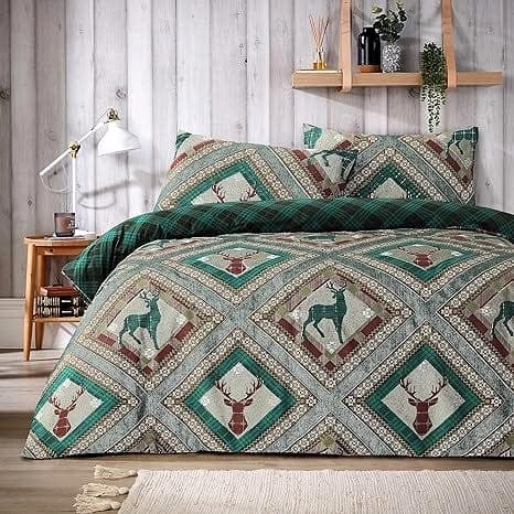 OLIVIA ROCCO Luxury Super Soft Cotton Rich Duvet Sets Easycare Comfortable Bedding Includes Duvet Cover & Pillowcases in Single Double King Size SKYE / SINGLE Duvet Cover