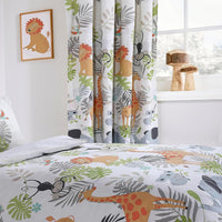Kids Safari Jungle Animal Print Duvet Cover Set Soft Cosy and Durable Lightweight Bedding with Pillowcase by OLIVIA ROCCO Duvet Cover