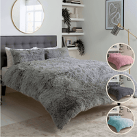Snuggle & Cuddle Faux Fur Duvet Set for Winter Comfort Extra Soft Long Pile Bedding Available in Multiple Sizes and Elegant Colours by OLIVIA ROCCO Duvet Cover
