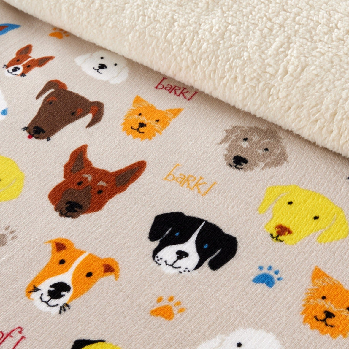 Dogs Teddy Duvet Set Luxurious Faux Fur Bedding with Reversible Sherpa Fleece Available in Single Double King Sizes Perfect for Winter by OLIVIA ROCCO Duvet Cover