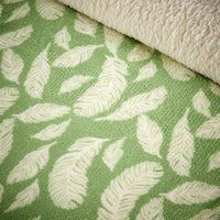 Floral Leaves Teddy Duvet Set Reversible Sherpa Fleece Super Soft Winter Bedding Single Double King Elegant Bedroom Decor by OLIVIA ROCCO Duvet Cover