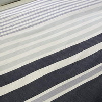 Miami Stripes Reversible Duvet Cover Set Hypoallergenic High-Quality Cotton Blend Bedding Available in Grey Natural Green Multiple Sizes by OLIVIA ROCCO Duvet Cover