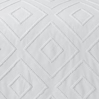 Como Tufted Duvet Cover Set with Pillowcases Grey Natural White Elegant Easy-Care Bedding Single Double King Sizes by OLIVIA ROCCO Duvet Cover