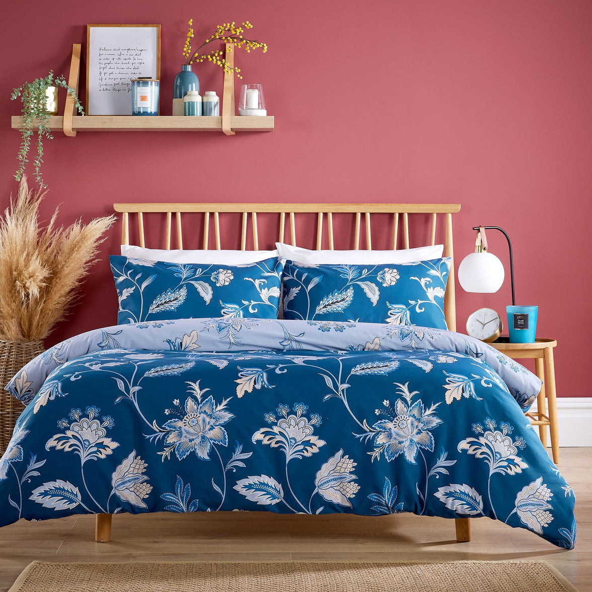 Shimla Duvet Cover Set Easy Care Quilt Covers with Pillowcases Super Soft Reversible Bedding Bed Linen Sets by OLIVIA ROCCO SINGLE / TEAL Duvet Cover