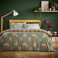 Highland Cow Super Soft Flannel Duvet Cover Set with Pillowcases Warm & Cosy Quilt Bedding in Multiple Sizes Available by OLIVIA ROCCO SINGLE / HIGHLAND COW Duvet Cover