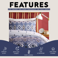 Taxila Duvet Cover Set Easy Care Quilt Covers with Pillowcases Super Soft Reversible Bedding Bed Linen Sets for Bedroom Décor by OLIVIA ROCCO Duvet Cover