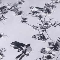 Blossom Grey Reversible Duvet Cover Set Elegant & Comfortable Polyester Blend with Button Closure Available in Single Double King Sizes by OLIVIA ROCCO Duvet Cover