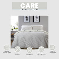 OLIVIA ROCCO Bows Black Printed Reversible Duvet Cover Set Quilted Polyester Blend with Button Closure Single Double King Size Duvet Cover