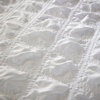 Soho White Cotton Rich Duvet Cover Set with Pillowcases Quilted Super Soft Easy Care Bedding Bed Linen Set by OLIVIA ROCCO Duvet Cover