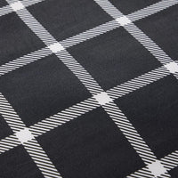 Grey Check Reversible Duvet Cover Set Soft Breathable Durable Polyester Bedding Single Double King by OLIVIA ROCCO Duvet Cover