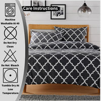 Marrakesh Grey Printed Duvet Cover Set Luxurious Easy Care Polyester Blend Bedding with Pillowcases for Master Bedroom Guest Rooms Dorms Durable and Comfortable by OLIVIA ROCCO Duvet Cover
