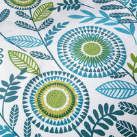 Opulence Teal Printed Reversible Duvet Cover Set with Button Closure Luxurious Bedding in Single Double King Sizes by OLIVIA ROCCO Duvet Cover