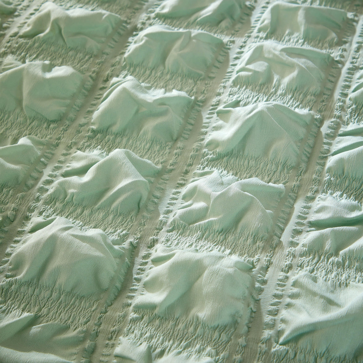 Soho Sage Green Cotton Rich Duvet Cover Set with Pillowcases Quilted Super Soft Easy Care Bedding Bed Linen Set by OLIVIA ROCCO Duvet Cover