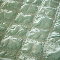Soho Sage Green Cotton Rich Duvet Cover Set with Pillowcases Quilted Super Soft Easy Care Bedding Bed Linen Set by OLIVIA ROCCO Duvet Cover
