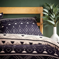 OLIVIA ROCCO Oslo Black Flannel Duvet Cover Set With Pillowcases Designed In England Super Soft Multiple Sizes Available Duvet Cover