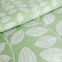 Leaf Print Reversible Cotton Rich Duvet Cover Set with Pillowcases Nature Inspired Bedding in Black and Gray All Sizes OEKO-TEX Certified by OLIVIA ROCCO Duvet Cover