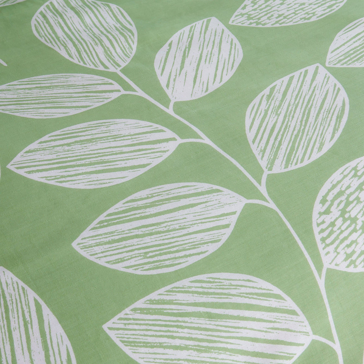 Leaf Print Reversible Cotton Rich Duvet Cover Set with Pillowcases Nature Inspired Bedding in Black and Gray All Sizes OEKO-TEX Certified by OLIVIA ROCCO Duvet Cover