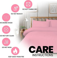 Plain Dye Luxurious Super Soft Duvet Set with Zipper Closure Easy Care Bed Linen in Various Sizes and Colours by OLIVIA ROCCO Duvet Cover