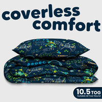 OLIVIA ROCCO Coverless Duvet Set 10.5 Tog All Seasons Microfibre Bedding with Pillowcases
