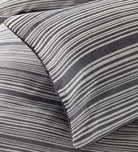 Stripe Jacquard Reversible Cotton Blend Duvet Cover Set with Pillowcases Luxurious Eco-Friendly Bedding for Master and Guest Bedrooms Multiple Sizes and Colours by OLIVIA ROCCO Duvet Cover
