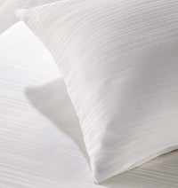 Stripe Jacquard Reversible Cotton Blend Duvet Cover Set with Pillowcases Luxurious Eco-Friendly Bedding for Master and Guest Bedrooms Multiple Sizes and Colours by OLIVIA ROCCO Duvet Cover