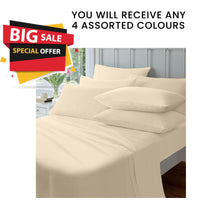 4-Pack Flannelette Fitted Sheets Super Soft Brushed Cotton Bed Sheet Thermal Warm Cosy Breathable Hypoallergenic Extra Deep Luxury Bedding by Olivia Rocco Fitted Sheet