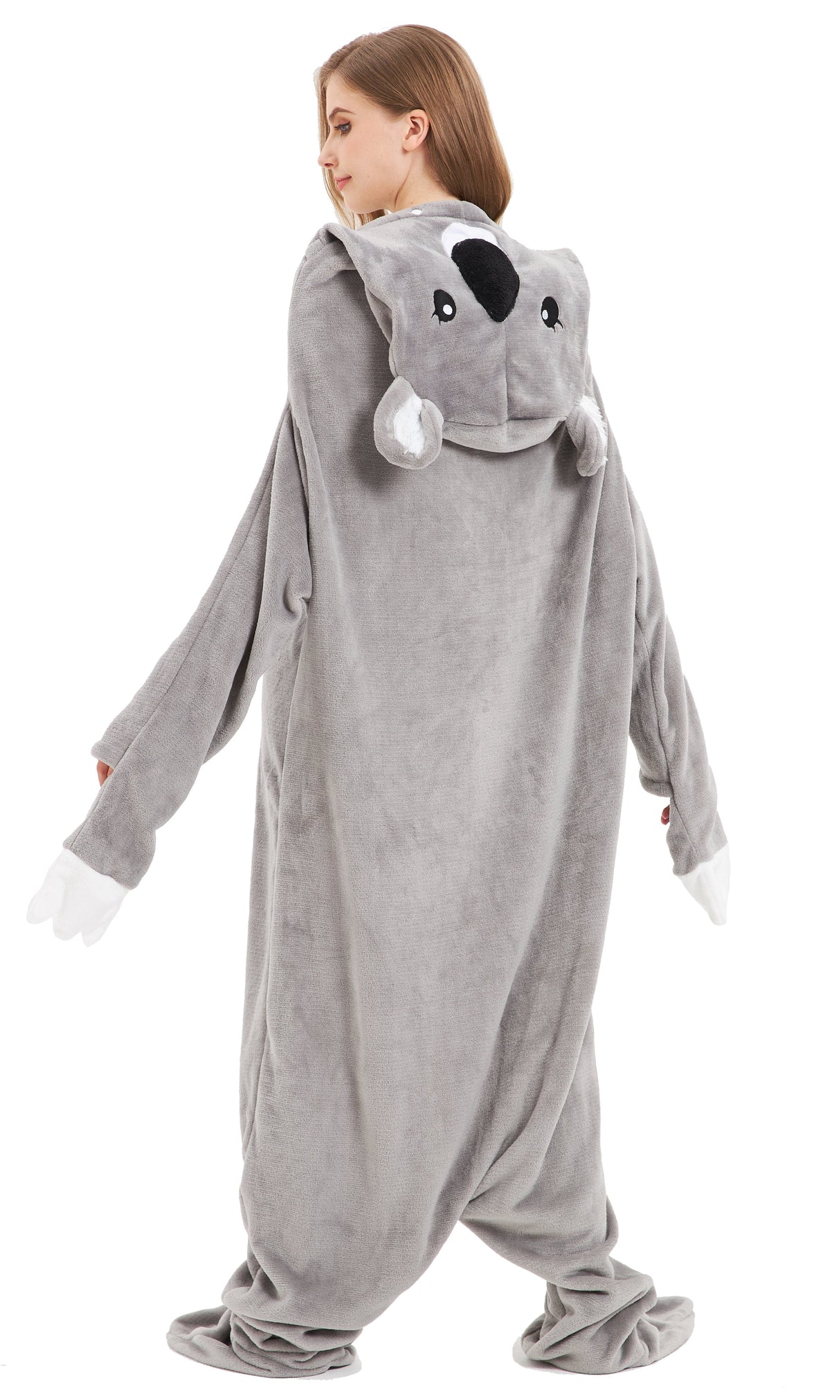 Oversized Koala Animal Wearable Blanket Hoodie Soft Fleece Hooded Blanket with Sleeves Warm Winter Loungewear by OLIVIA ROCCO KOALA Hooded Blanket