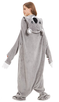 Oversized Koala Animal Wearable Blanket Hoodie Soft Fleece Hooded Blanket with Sleeves Warm Winter Loungewear by OLIVIA ROCCO KOALA Hooded Blanket