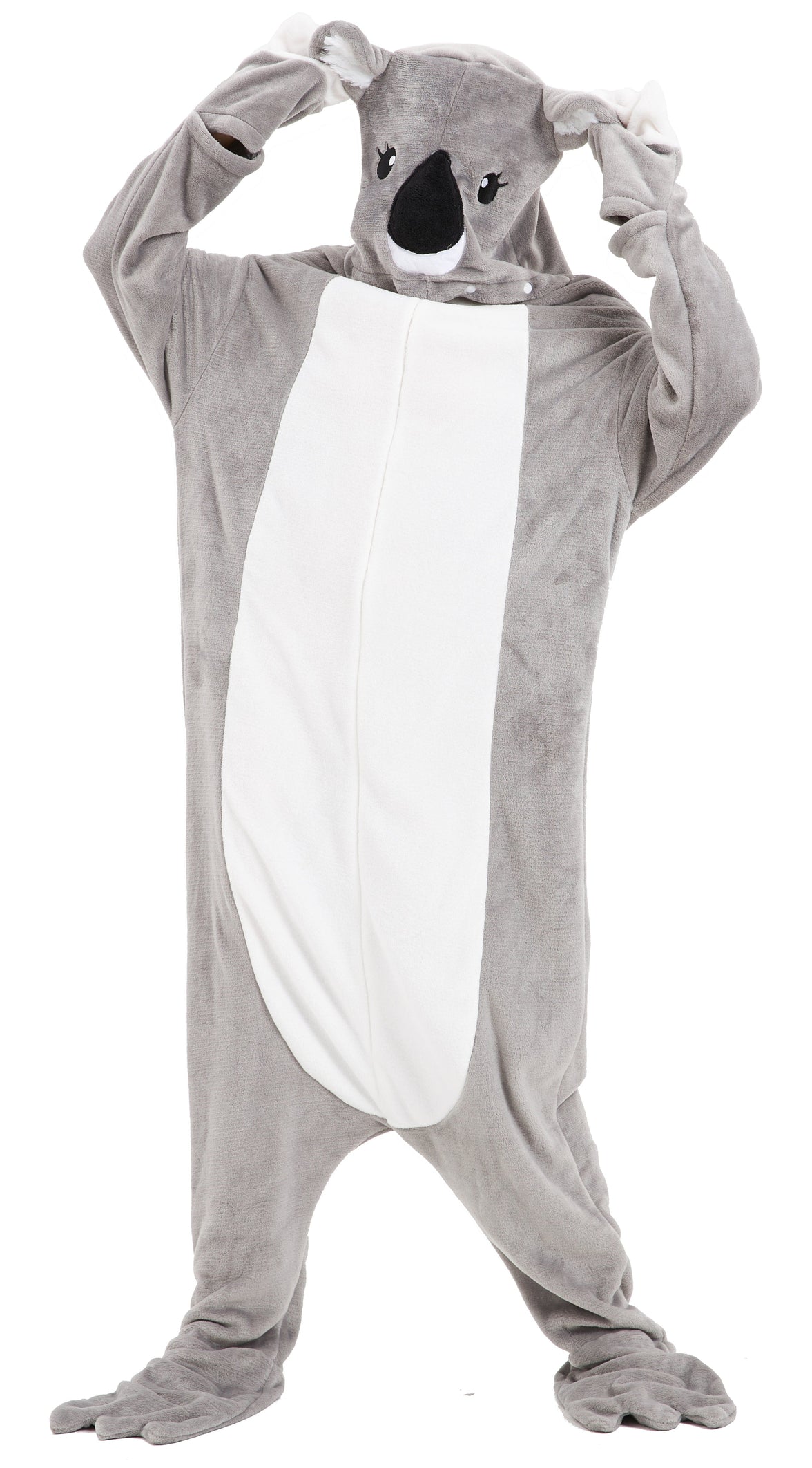Oversized Koala Animal Wearable Blanket Hoodie Soft Fleece Hooded Blanket with Sleeves Warm Winter Loungewear by OLIVIA ROCCO KOALA Hooded Blanket