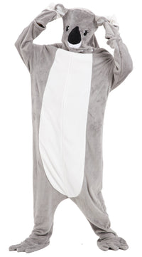 Oversized Koala Animal Wearable Blanket Hoodie Soft Fleece Hooded Blanket with Sleeves Warm Winter Loungewear by OLIVIA ROCCO KOALA Hooded Blanket