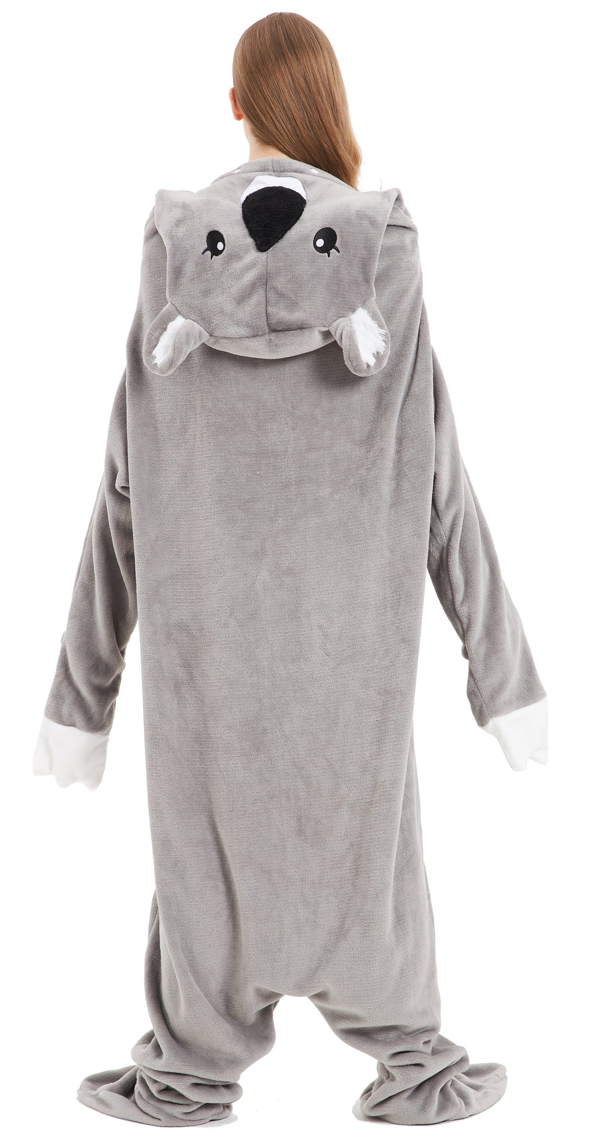 Oversized Koala Animal Wearable Blanket Hoodie Soft Fleece Hooded Blanket with Sleeves Warm Winter Loungewear by OLIVIA ROCCO KOALA Hooded Blanket
