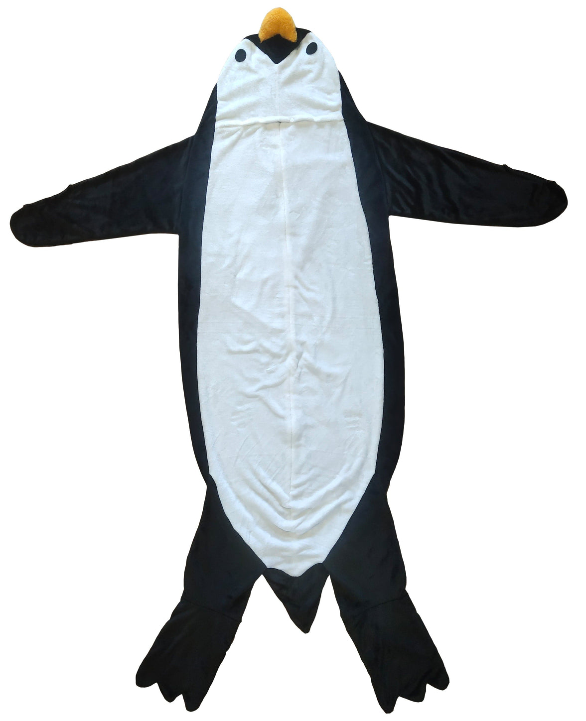 Oversized Penguin Animal Wearable Blanket Hoodie Soft Fleece Hooded Blanket with Sleeves Warm Winter Loungewear by OLIVIA ROCCO PENGUIN Hooded Blanket