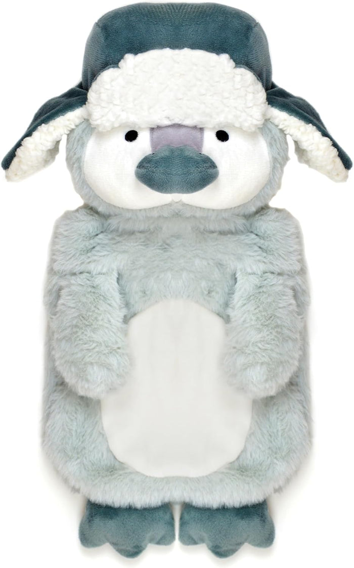 Novelty Animal Penguin Trapper Hot Water Bottle with Fluffy Cover, 1L Natural Rubber Hot Water Bag for Kids and Adults Olivia Rocco (Copy) Penguin Trapper Hot Water Bottle