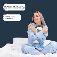 Novelty Animal Penguin Trapper Hot Water Bottle with Fluffy Cover, 1L Natural Rubber Hot Water Bag for Kids and Adults Olivia Rocco (Copy) Penguin Trapper Hot Water Bottle