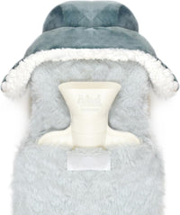 Novelty Animal Penguin Trapper Hot Water Bottle with Fluffy Cover, 1L Natural Rubber Hot Water Bag for Kids and Adults Olivia Rocco (Copy) Penguin Trapper Hot Water Bottle